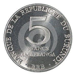 Burundi Franc coin