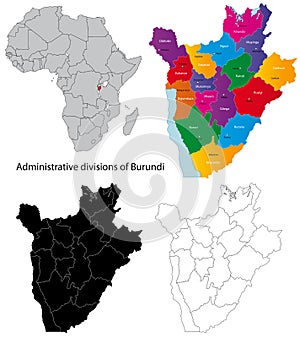 Burundi map