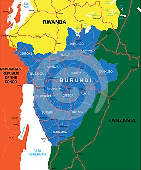 Burundi map