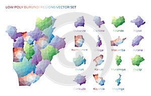 Burundian low poly regions.