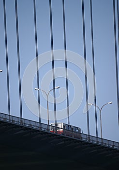 Bus on the bridge