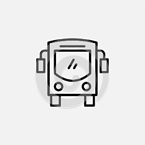 Bus, buses, vehicle line icon design concept