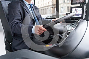 Bus or coach driver photo