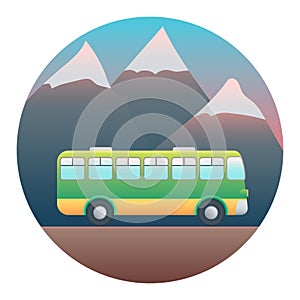 Bus Detailed Illustration