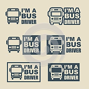 Bus driver decal