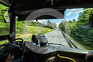 Bus driver`s point of view