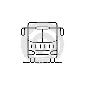 bus dusk style icon. Element of travel icon for mobile concept and web apps. Thin line bus dusk style icon can be used for web and