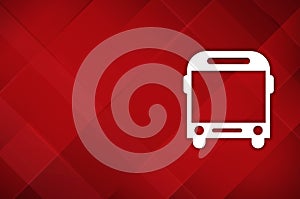 Bus icon modern layout design abstract red background illustration