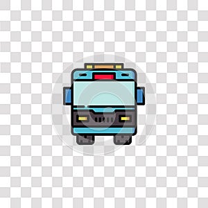 bus icon sign and symbol. bus color icon for website design and mobile app development. Simple Element from travel collection