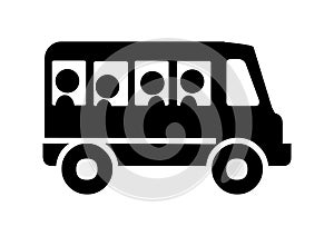 Bus Icon for use with signs or buttons