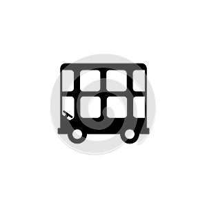 Bus icon vector isolated on white