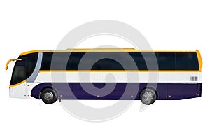 Bus isolated on white background