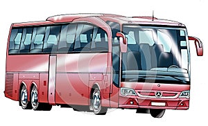 Bus passenger figure, the internal combustion engine comfort air suspension Luggage