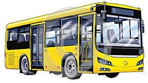 Bus passenger figure, the internal combustion engine comfort air suspension Luggage