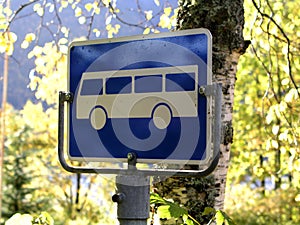Bus sign