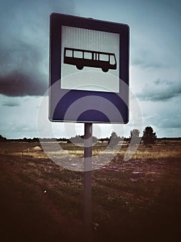 Bus sign