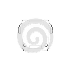 Bus. flat vector icon
