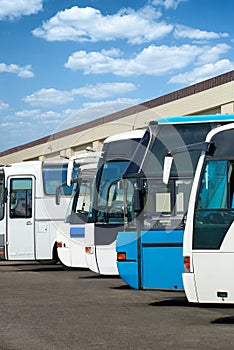 Bus station with autobus