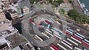 Bus Station In The Center Of Port Louis In Mauritius