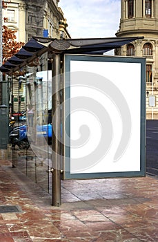 Bus Stop Advertisement Space photo