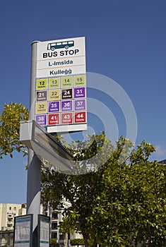 Bus Stop, Malta, All Buses go to Valletta