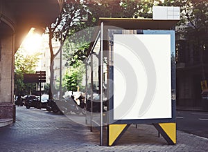 Bus stop mockup