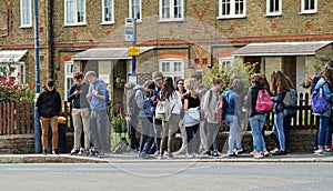 Bus stop queue