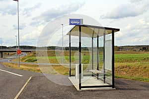 Bus Stop Shelter by Motorway