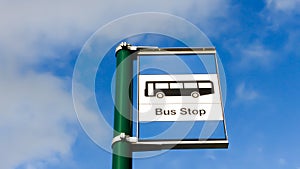 Bus stop sign