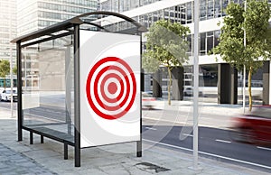 bus stop target billboard