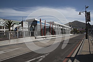 Bus stop on The Waterfront Cape Town S Africa