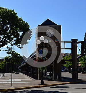 Bus Terminal in Downtown Eugene, Oregon