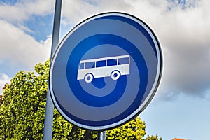 Bus traffic sign