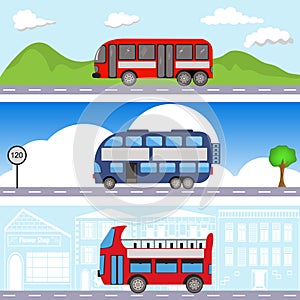 Bus transport banners