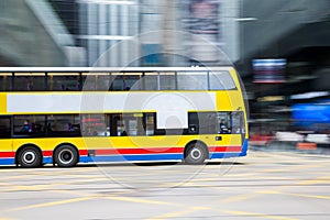 Bus travel with Blurred Motion