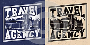 Bus travel company logo designs