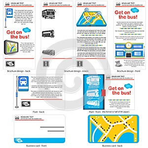 Bus travel template design