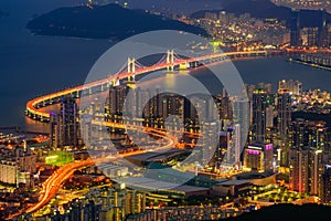 Busan city Skyline.