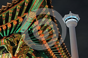 Busan Tower At Night