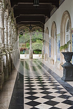 Detail of The BuÃÂ§aco Palace in Portugal photo