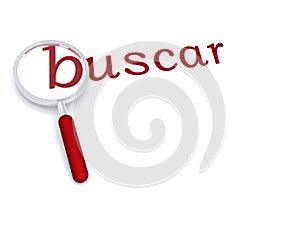 Buscar with magnifying glass photo