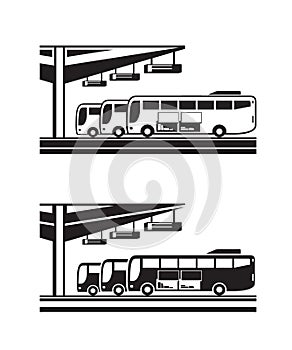 Buses arranged for departure from station