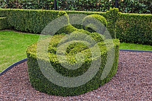 Bush sculpture in park - Durbuy Belgium photo