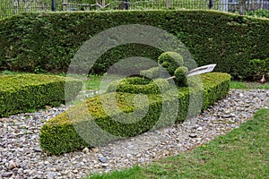 Bush sculpture in park - Durbuy Belgium photo