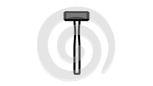 bushing hammer tool color icon animation