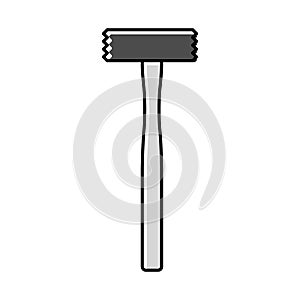 bushing hammer tool color icon vector illustration