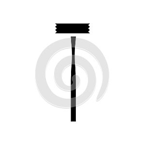 bushing hammer tool glyph icon vector illustration