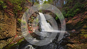 Bushkill Falls in spring