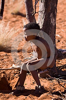 Bushman san boy