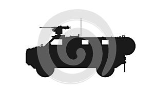 Bushmaster protected mobility vehicle. war and army symbol. isolated vector image for military concepts photo